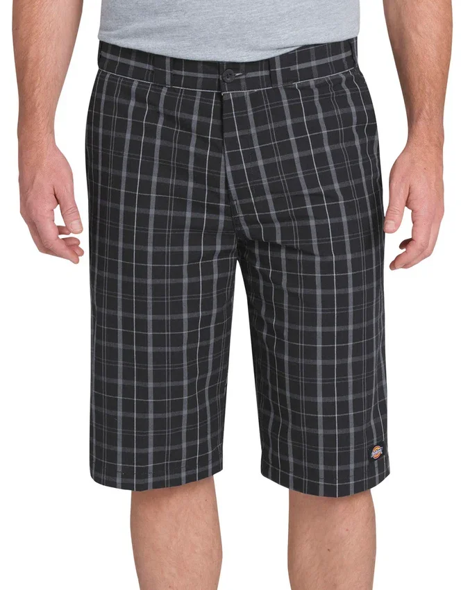 13″ Regular Fit Multi-Use Pocket Plaid Shorts 13″ Regular Fit Multi-Use Pocket Plaid Shorts