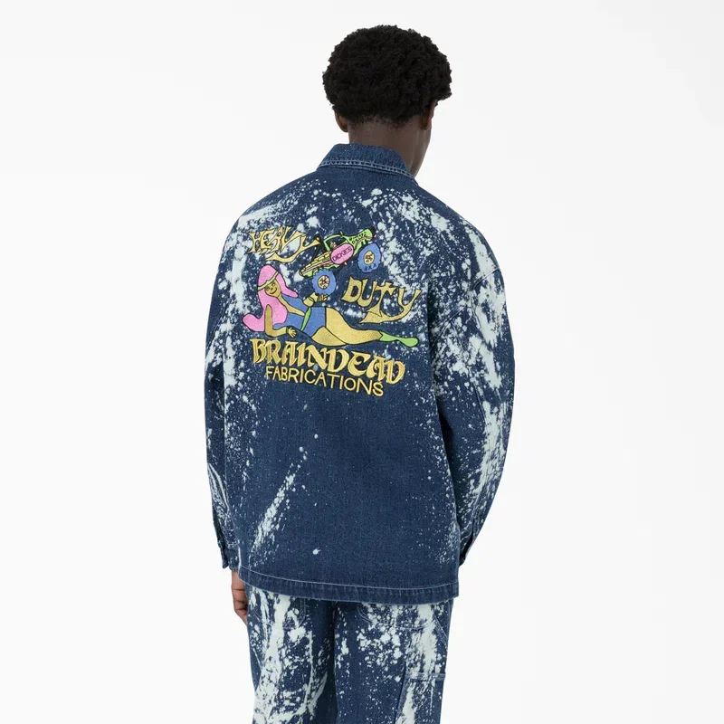Brain Dead Bleached Denim Jacket Brain Dead Bleached Denim Jacket