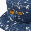Brain Dead Bleached Denim Painter’s Cap