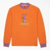 Brain Dead Embroidered Waffle Knit Sweater Brain Dead Embroidered Waffle Knit Sweater