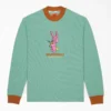 Brain Dead Embroidered Waffle Knit Sweater Brain Dead Embroidered Waffle Knit Sweater