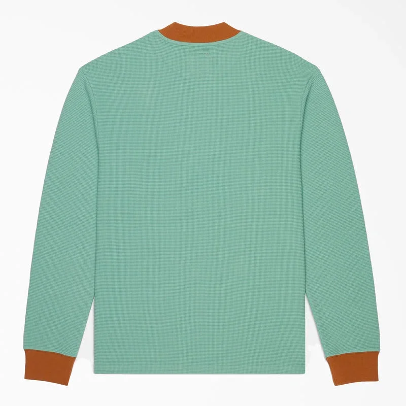 Brain Dead Embroidered Waffle Knit Sweater Brain Dead Embroidered Waffle Knit Sweater