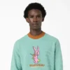 Brain Dead Embroidered Waffle Knit Sweater Brain Dead Embroidered Waffle Knit Sweater