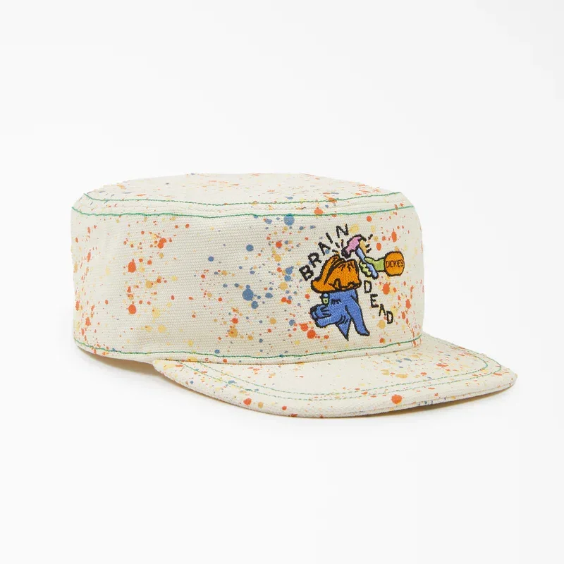 Brain Dead Paint Splatter Canvas Painter’s Cap Brain Dead Paint Splatter Canvas Painter’s Cap