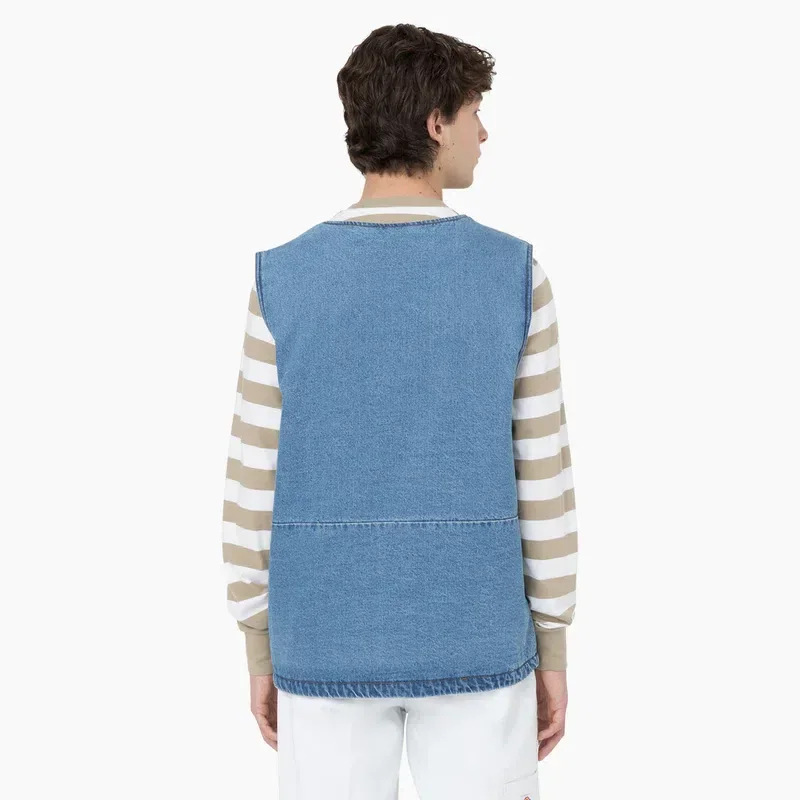 Denim Zip Front Vest Denim Zip Front Vest