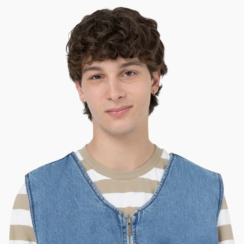 Denim Zip Front Vest Denim Zip Front Vest