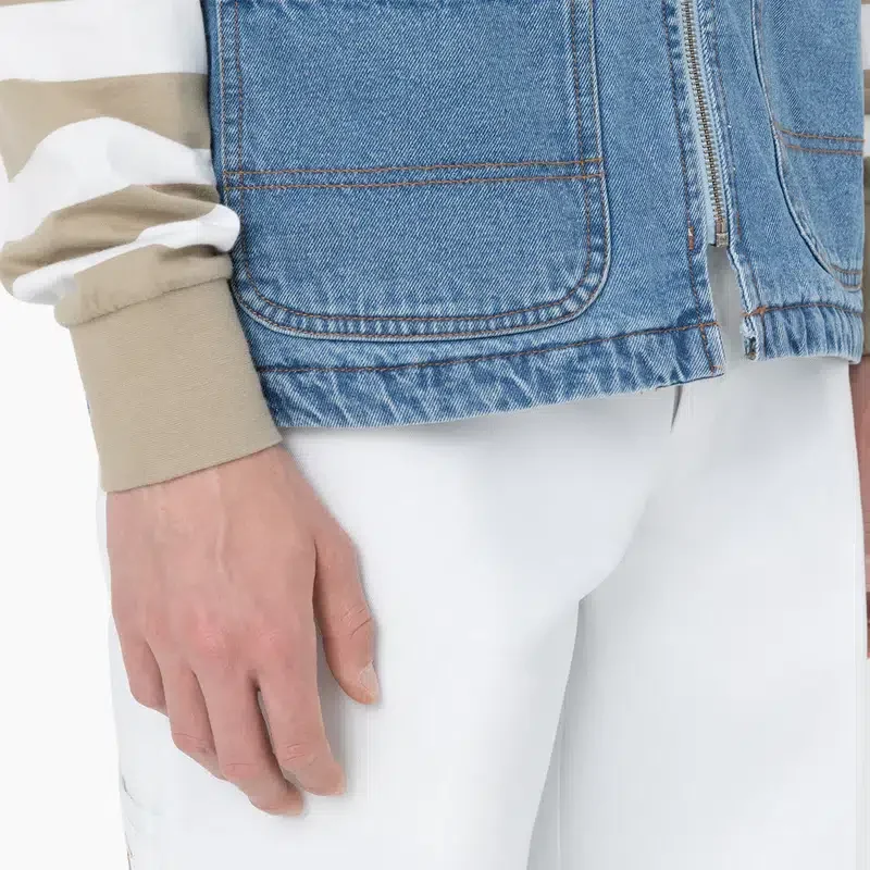 Denim Zip Front Vest Denim Zip Front Vest