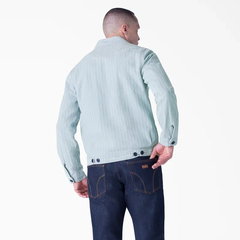 Dickies 1922 Bleached Fisher Stripe Jacket Dickies 1922 Bleached Fisher Stripe Jacket