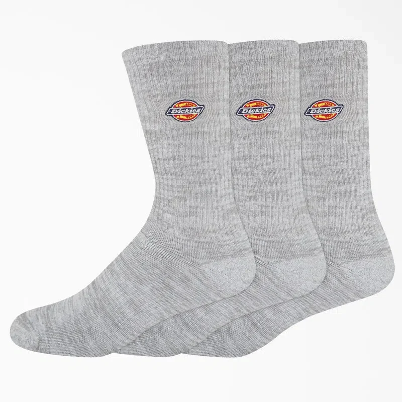 Dickies Embroidered Crew Socks, Size 6-12, 3-Pack Dickies Embroidered Crew Socks, Size 6-12, 3-Pack
