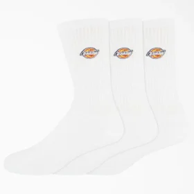 Dickies Embroidered Crew Socks, Size 6-12, 3-Pack