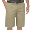 Dickies Khaki 10″ Regular Fit Flat Front Shorts Dickies Khaki 10″ Regular Fit Flat Front Shorts
