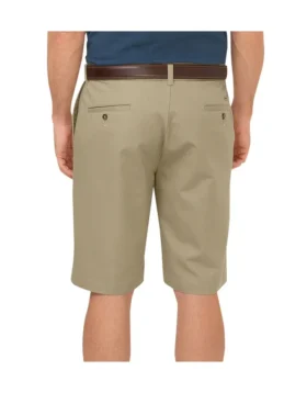 Dickies Khaki 10″ Regular Fit Flat Front Shorts
