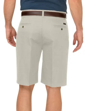 Dickies Khaki 10″ Relaxed Fit Pleated Front Short