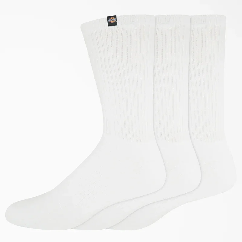 Dickies Label Crew Socks, Size 6-12, 3-Pack Dickies Label Crew Socks, Size 6-12, 3-Pack