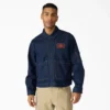 Dickies X Harley-Davidson® Boxy Fit Embroidered Denim Jacket Dickies X Harley-Davidson® Boxy Fit Embroidered Denim Jacket