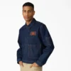 Dickies X Harley-Davidson® Boxy Fit Embroidered Denim Jacket Dickies X Harley-Davidson® Boxy Fit Embroidered Denim Jacket