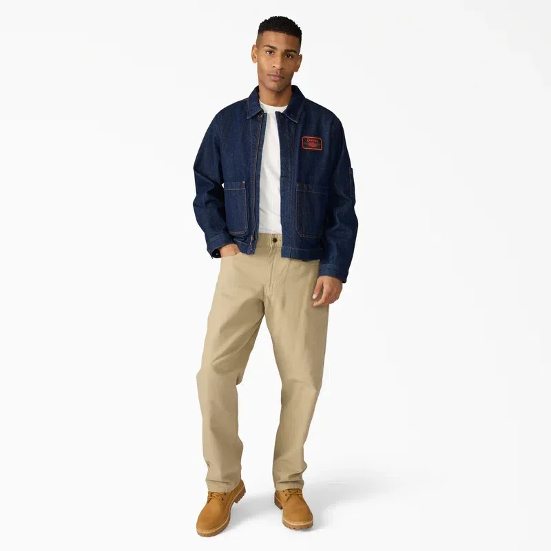 Dickies X Harley-Davidson® Boxy Fit Embroidered Denim Jacket Dickies X Harley-Davidson® Boxy Fit Embroidered Denim Jacket