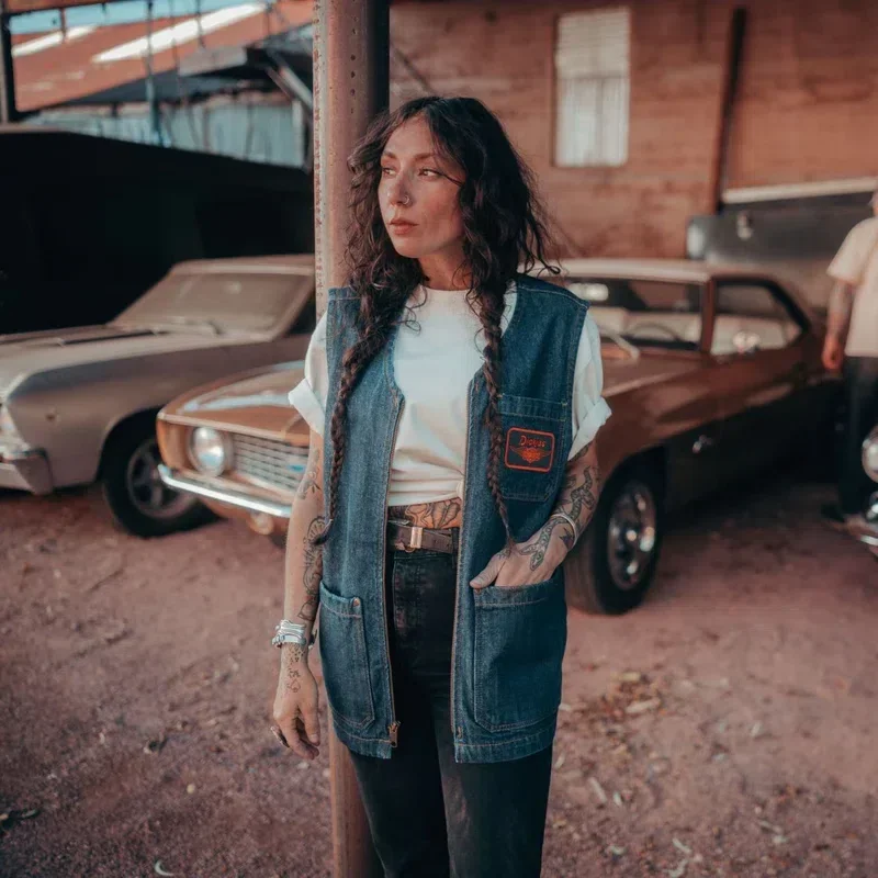 Dickies X Harley-Davidson® Denim Zip-Up Vest Dickies X Harley-Davidson® Denim Zip-Up Vest