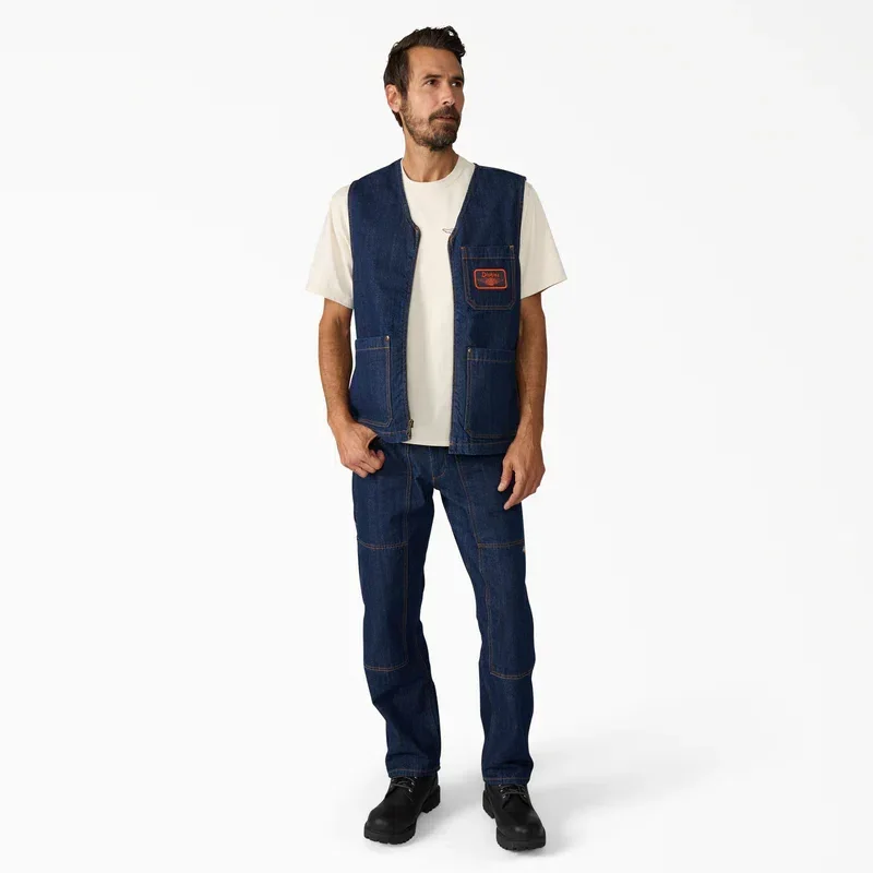 Dickies X Harley-Davidson® Denim Zip-Up Vest Dickies X Harley-Davidson® Denim Zip-Up Vest