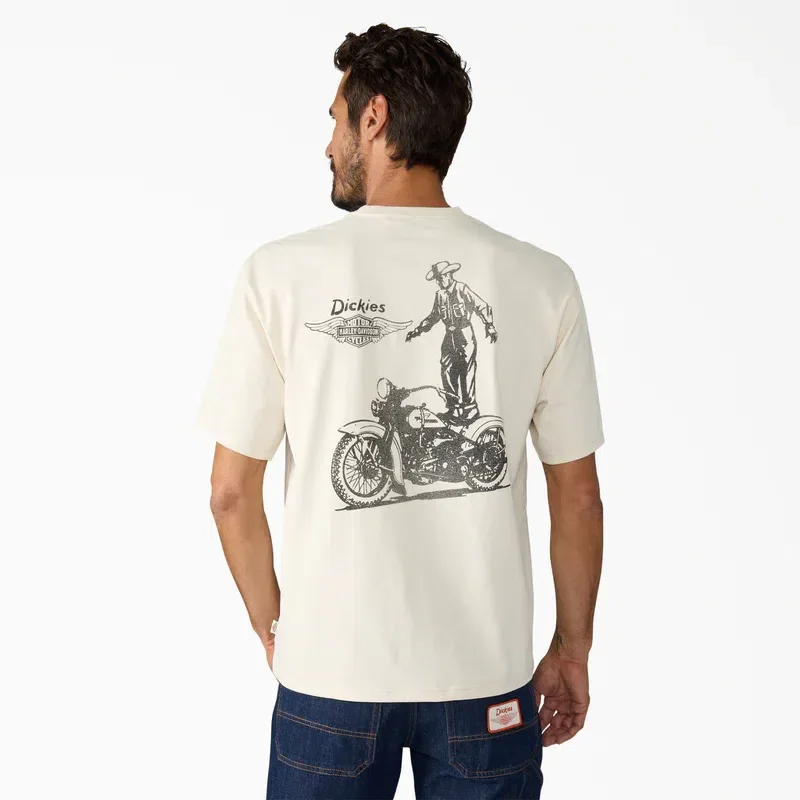 Dickies X Harley-Davidson® Vintage Wash Cowboy Graphic T-Shirt Dickies X Harley-Davidson® Vintage Wash Cowboy Graphic T-Shirt