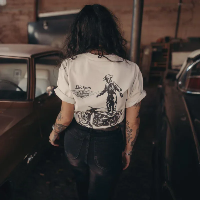 Dickies X Harley-Davidson® Vintage Wash Cowboy Graphic T-Shirt Dickies X Harley-Davidson® Vintage Wash Cowboy Graphic T-Shirt