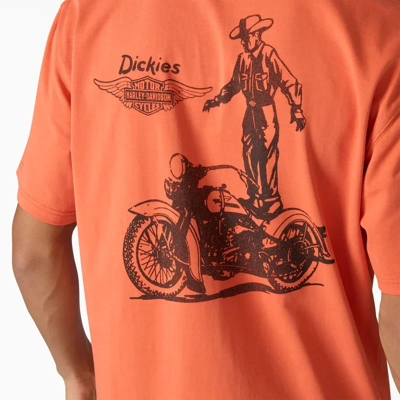 Dickies X Harley-Davidson® Vintage Wash Cowboy Graphic T-Shirt Dickies X Harley-Davidson® Vintage Wash Cowboy Graphic T-Shirt