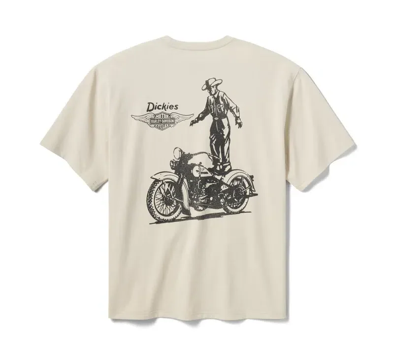 Dickies X Harley-Davidson® Vintage Wash Cowboy Graphic T-Shirt Dickies X Harley-Davidson® Vintage Wash Cowboy Graphic T-Shirt