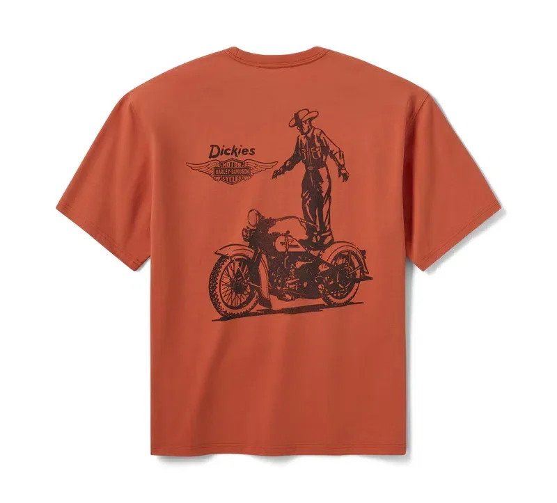 Dickies X Harley-Davidson® Vintage Wash Cowboy Graphic T-Shirt Dickies X Harley-Davidson® Vintage Wash Cowboy Graphic T-Shirt