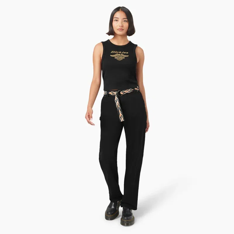 Dickies X Harley-Davidson Women’s Racerback Cropped Eagle Tank Top Dickies X Harley-Davidson Women’s Racerback Cropped Eagle Tank Top