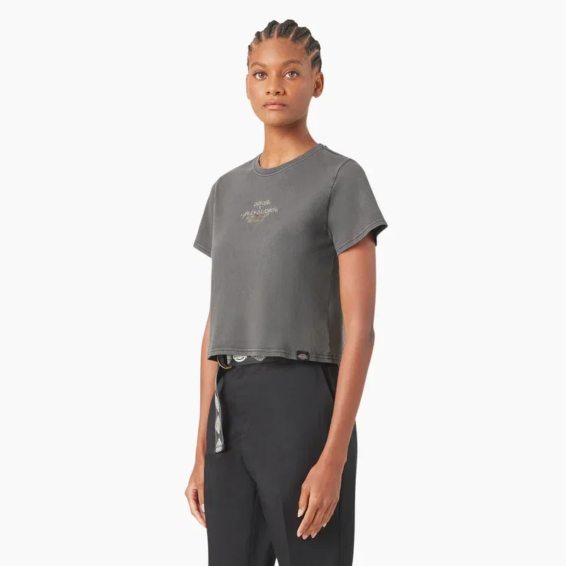 Dickies X Harley-Davidson Women’s Vintage Softail Cropped T-Shirt Dickies X Harley-Davidson Women’s Vintage Softail Cropped T-Shirt