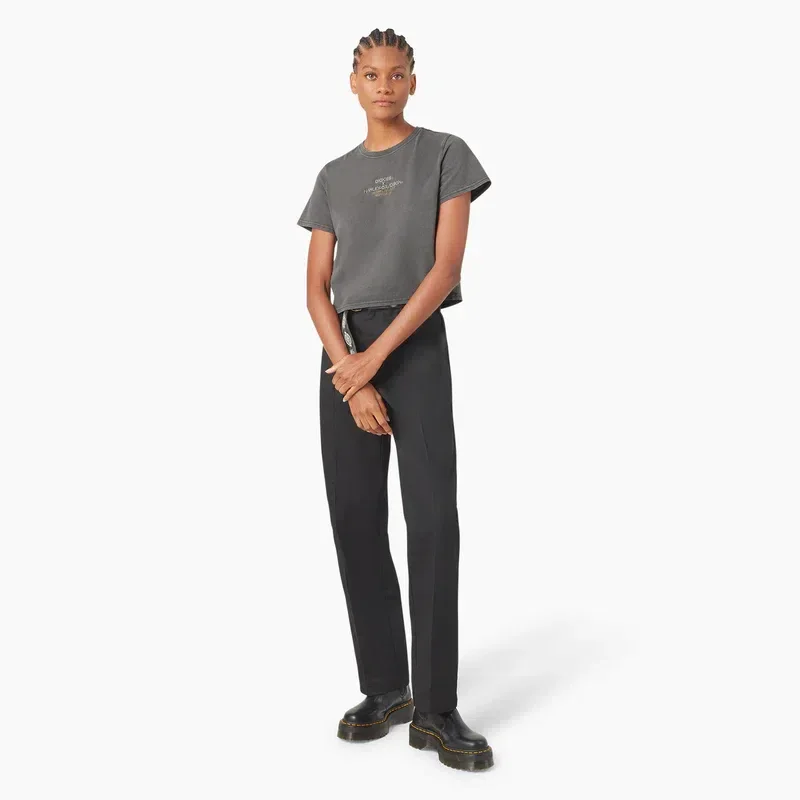 Dickies X Harley-Davidson Women’s Vintage Softail Cropped T-Shirt Dickies X Harley-Davidson Women’s Vintage Softail Cropped T-Shirt