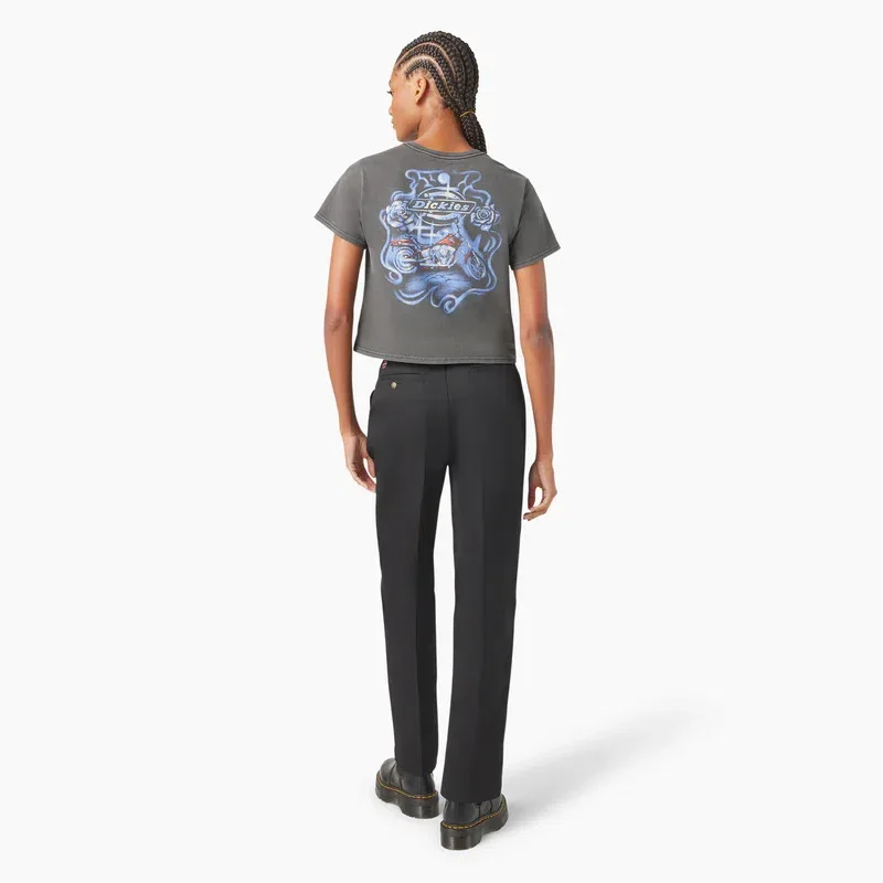 Dickies X Harley-Davidson Women’s Vintage Softail Cropped T-Shirt Dickies X Harley-Davidson Women’s Vintage Softail Cropped T-Shirt