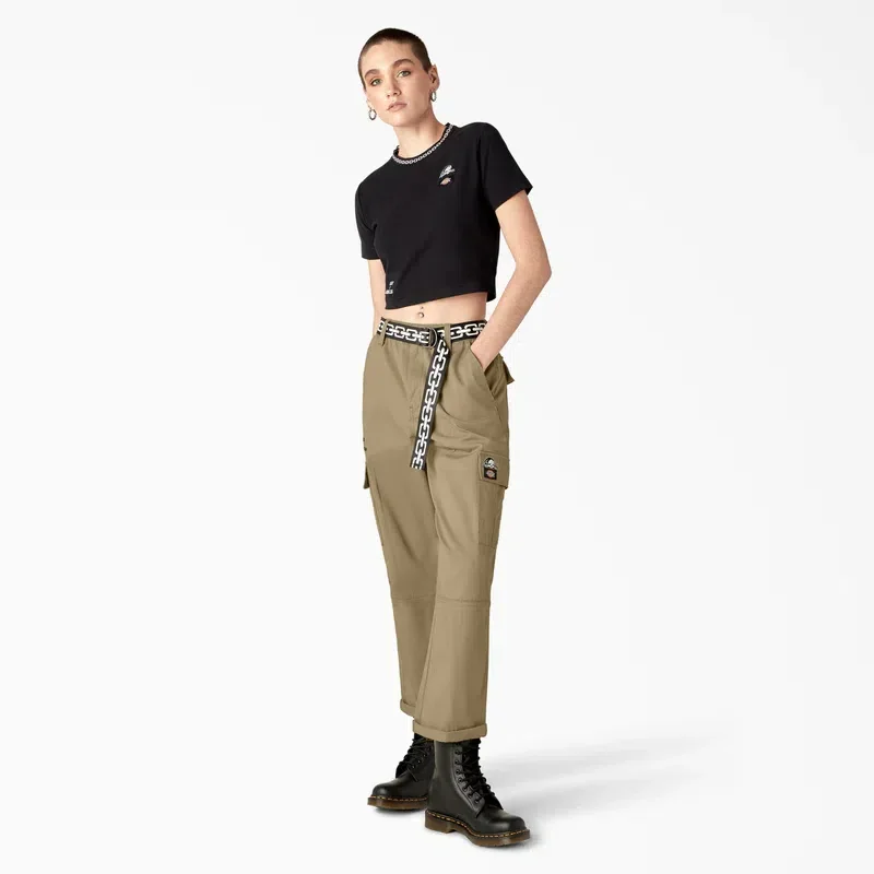 Dickies X Lurking Class Women’s Relaxed Fit Cropped Cargo Pants Dickies X Lurking Class Women’s Relaxed Fit Cropped Cargo Pants