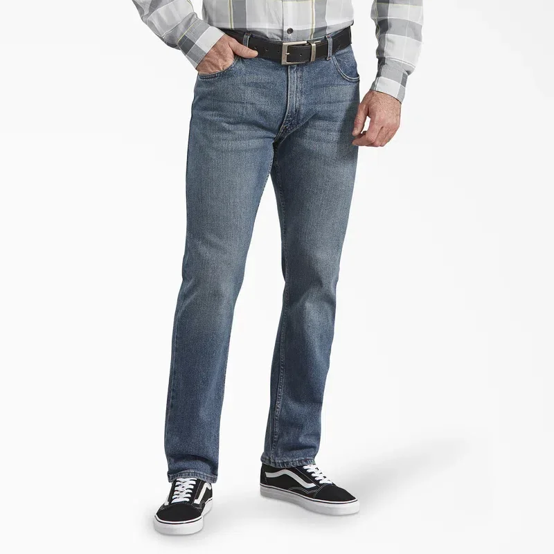 Dickies X-Series Regular Fit Straight Leg 5-Pocket Denim Jeans Dickies X-Series Regular Fit Straight Leg 5-Pocket Denim Jeans