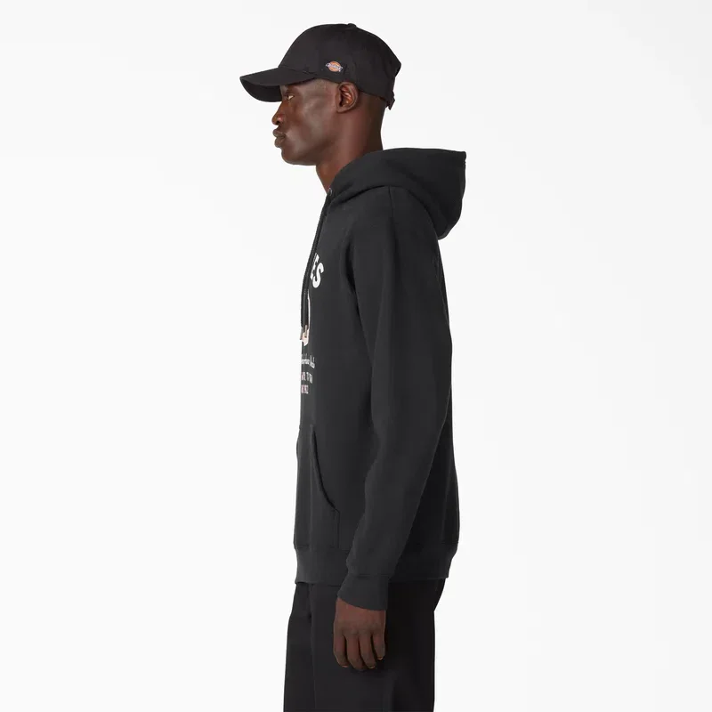 Distressed Ox Collar Graphic Hoodie Distressed Ox Collar Graphic Hoodie