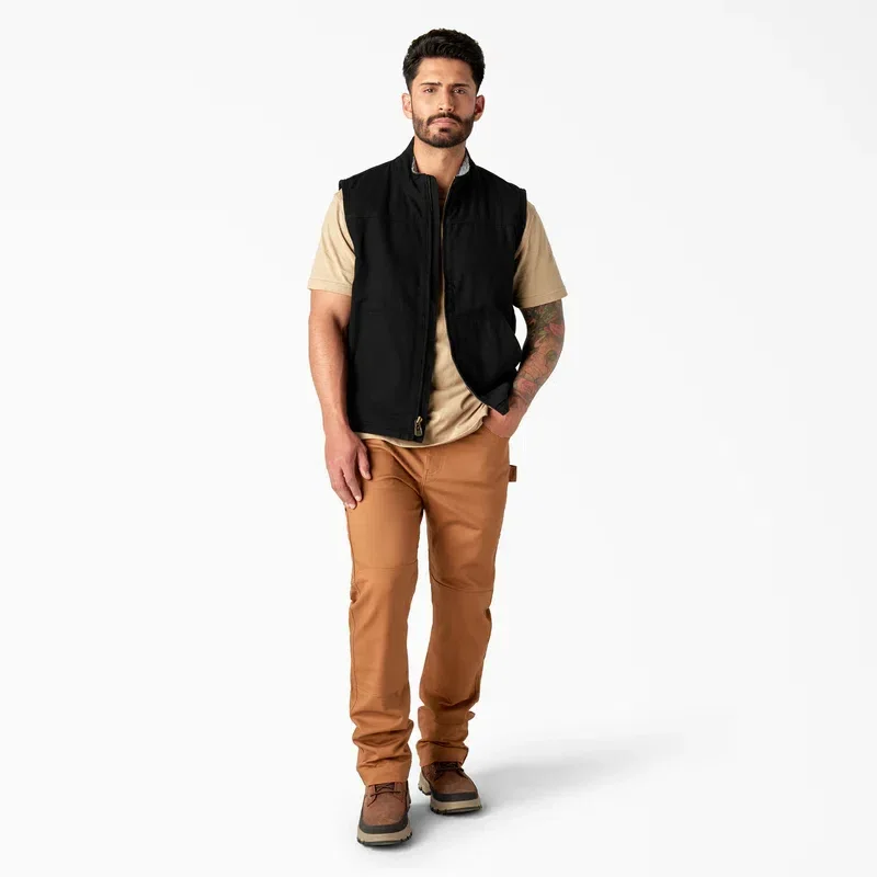 Duck Canvas High Pile Fleece Lined Vest Duck Canvas High Pile Fleece Lined Vest