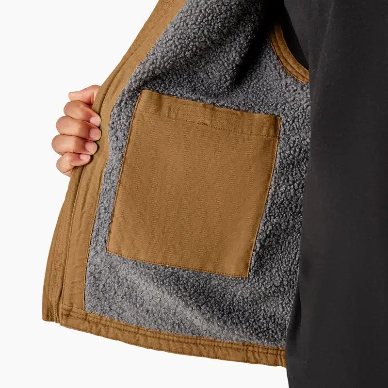 Duck Canvas High Pile Fleece Lined Vest Duck Canvas High Pile Fleece Lined Vest