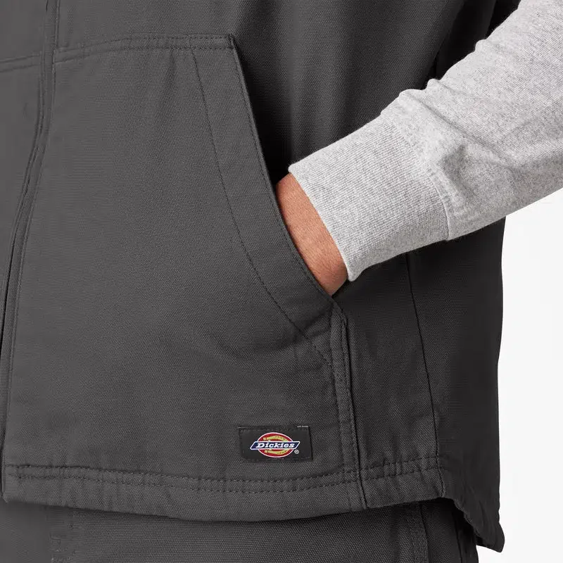 Duck Canvas High Pile Fleece Lined Vest Duck Canvas High Pile Fleece Lined Vest