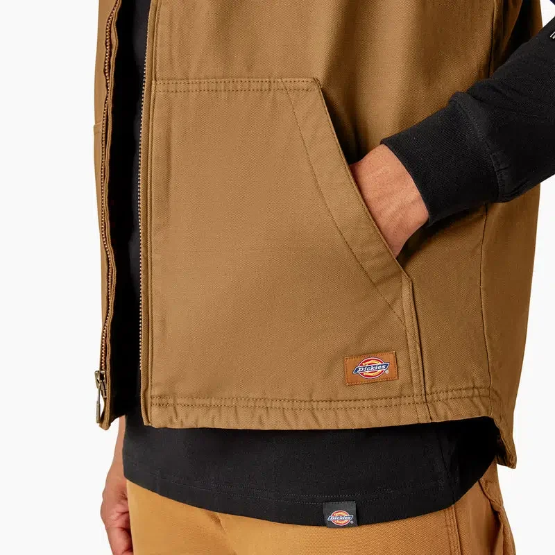 Duck Canvas High Pile Fleece Lined Vest Duck Canvas High Pile Fleece Lined Vest