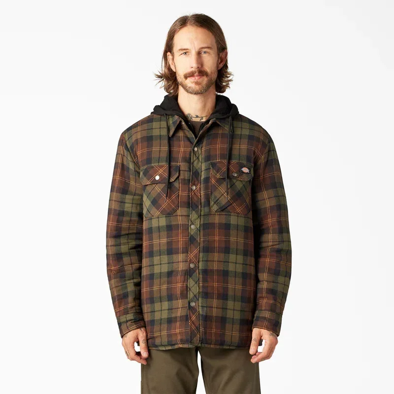 Flannel Hooded Shirt Jacket Flannel Hooded Shirt Jacket