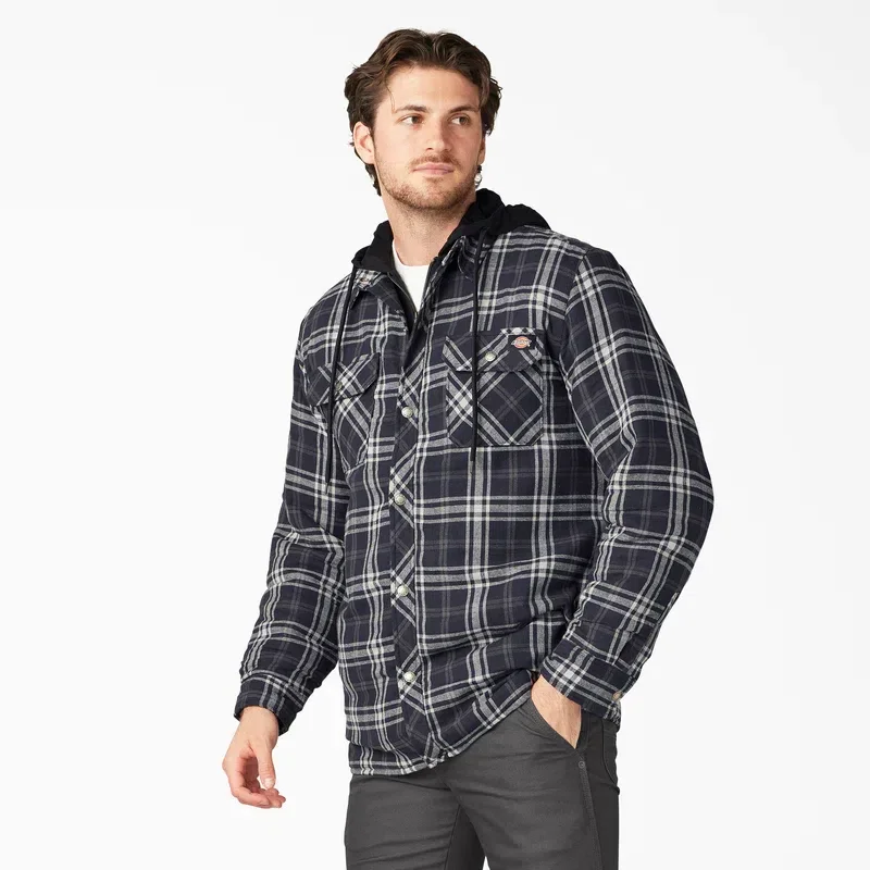Flannel Hooded Shirt Jacket Flannel Hooded Shirt Jacket