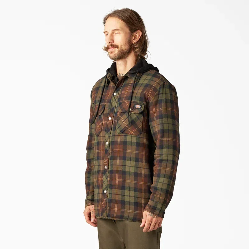 Flannel Hooded Shirt Jacket Flannel Hooded Shirt Jacket