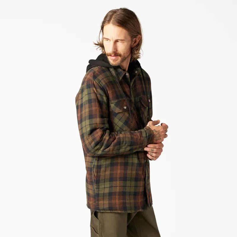 Flannel Hooded Shirt Jacket Flannel Hooded Shirt Jacket