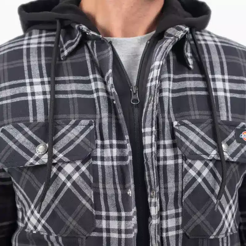 Flannel Hooded Shirt Jacket Flannel Hooded Shirt Jacket