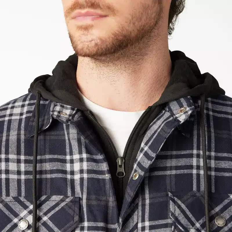 Flannel Hooded Shirt Jacket Flannel Hooded Shirt Jacket