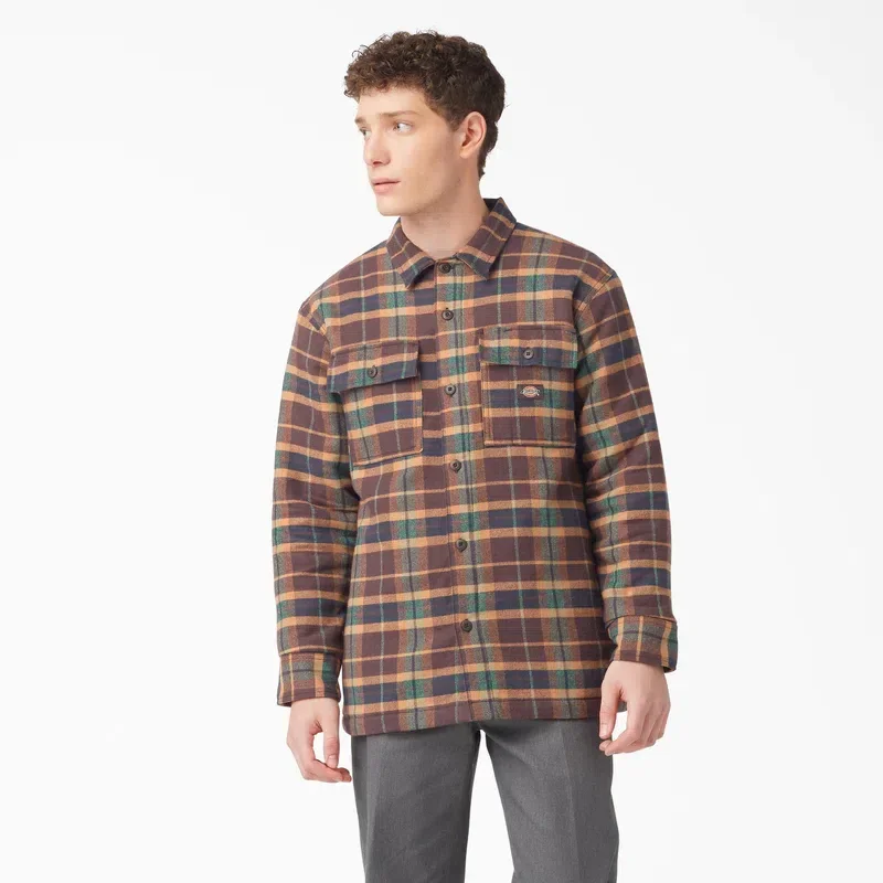 Flannel Quilted Lined Shirt Jacket Flannel Quilted Lined Shirt Jacket