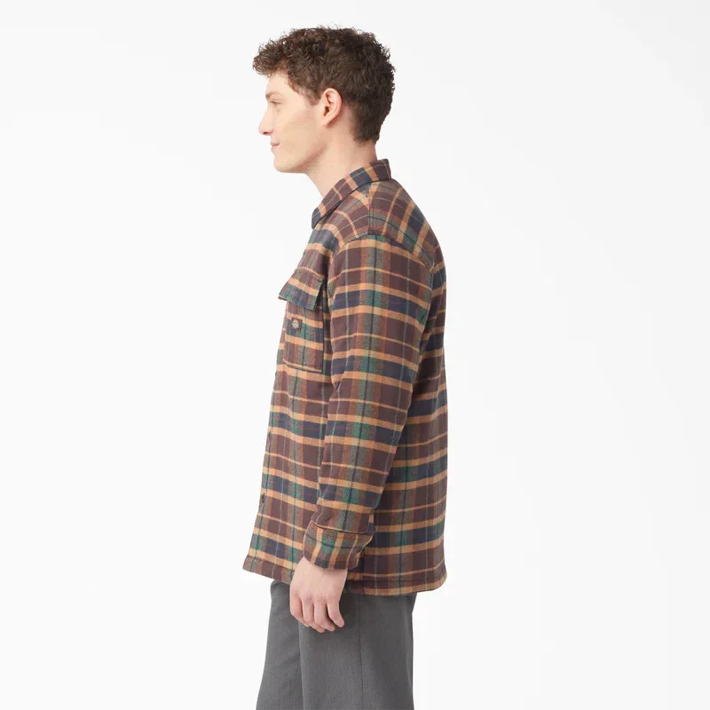 Flannel Quilted Lined Shirt Jacket Flannel Quilted Lined Shirt Jacket