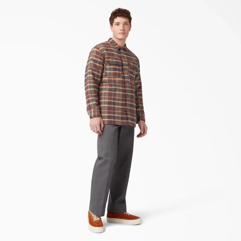 Flannel Quilted Lined Shirt Jacket Flannel Quilted Lined Shirt Jacket