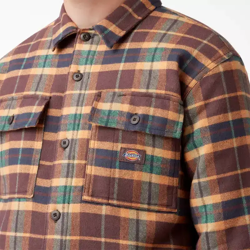 Flannel Quilted Lined Shirt Jacket Flannel Quilted Lined Shirt Jacket
