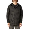 Fleece Lined Nylon Hooded Jacket